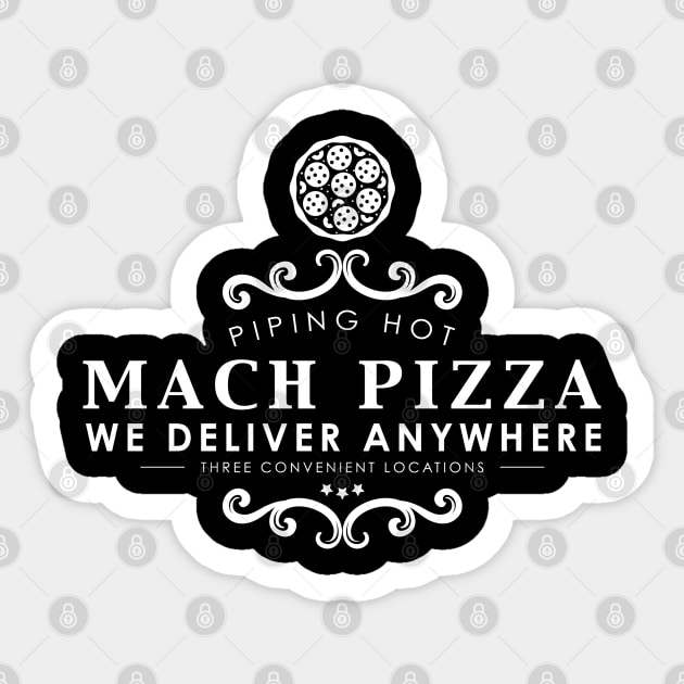 Mach Pizza Sticker by machmigo